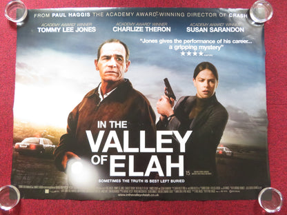 THE VALLEY OF ELAH UK QUAD ROLLED POSTER TOMMY LEE JONES CHARLIZE THERON 2007