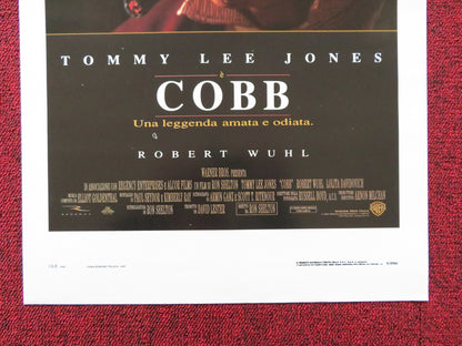 COBB ITALIAN LOCANDINA POSTER TOMMY LEE JONES ROBERT WUHL 1994