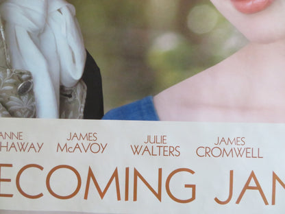 BECOMING JANE UK QUAD ROLLED POSTER ANNE HATHAWAY JAMES MCAVOY 2007