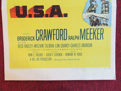 BIG HOUSE, U.S.A.  US INSERT (14"x 36") POSTER B. CRAWFORD RALPH MEEKER 1955