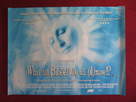 WHAT THE BLEEP DO WE (K)NOW!? QUAD (30"x 40") ROLLED POSTER MARLEE MATLIN 2004