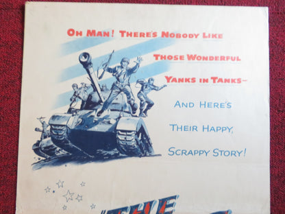 THE TANKS ARE COMING US INSERT (14"x 36") POSTER STEVE COCHRAN PHILIP CAREY 1951