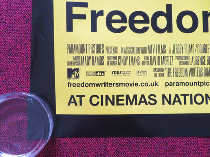 FREEDOM WRITERS UK QUAD ROLLED POSTER HILARY SWANK PATRICK DEMPSEY 2007