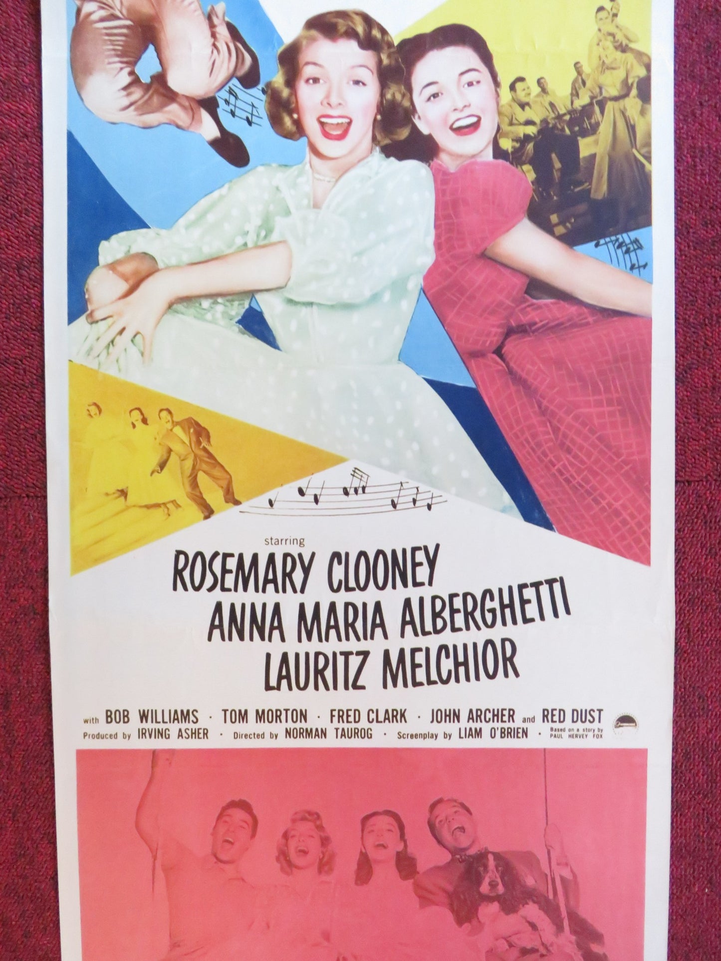 THE STARS ARE SINGING US INSERT (14"x 36") POSTER ROSEMARY CLOONEY 1953