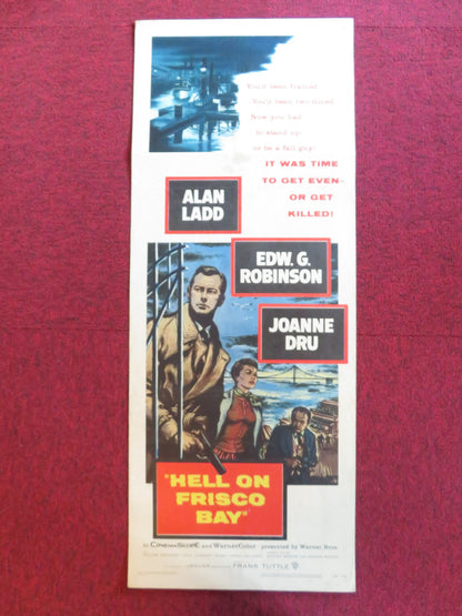 HELL ON FRISCO BAY US INSERT (14"x 36") POSTER ALAN LADD EDWARD G. ROBINSON 1956