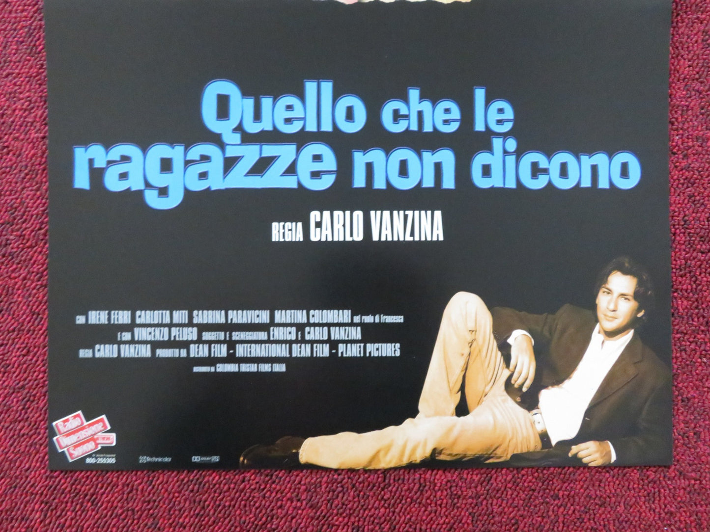 QUELLO CHE LE RAGAZZE NON DICONO ITALIAN LOCANDINA POSTER IRENE FERRI 2000