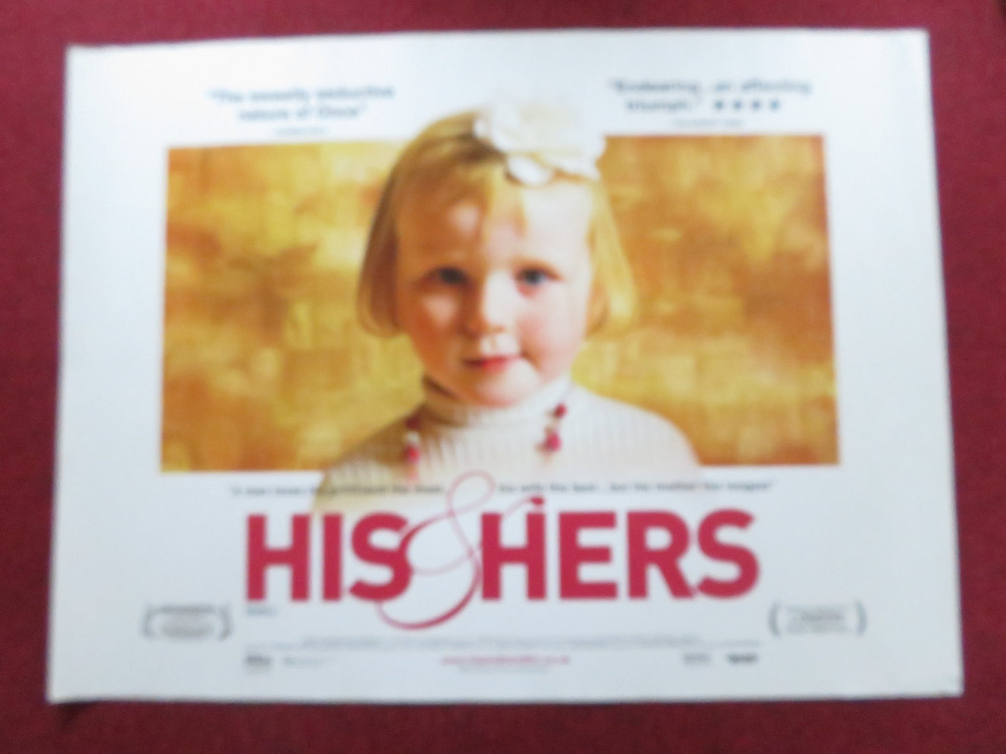 HIS & HERS UK QUAD (30"x 40") ROLLED POSTER LEAH HOLOHAN GRACE MCGEE 2009