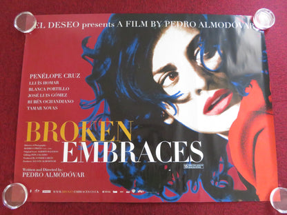 BROKEN EMBRACES UK QUAD ROLLED POSTER PENELOPE CRUZ LLUIS HOMAR 2009