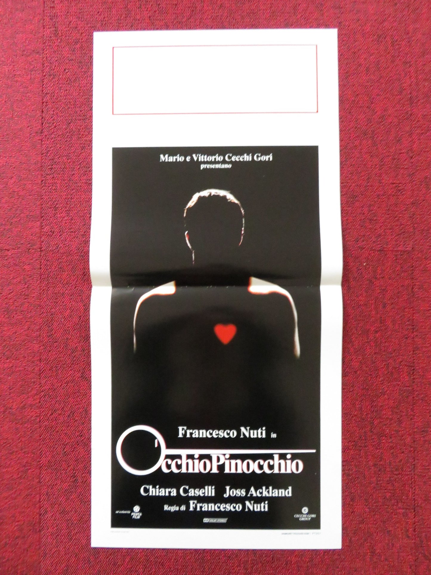 OCCHIOPINOCCHIO ITALIAN LOCANDINA POSTER FRANCESCO NUTI CHIARA CASELLI 1994