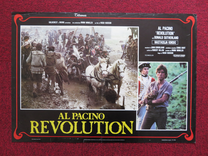 REVOLUTION ITALIAN FOTOBUSTA POSTER AL PACINO DONALD SUTHERLAND 1985