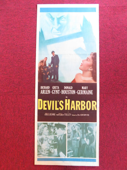 DEVIL'S HARBOR US INSERT (14"x 36") POSTER RICHARD ARLEN GRETA GYNT 1954