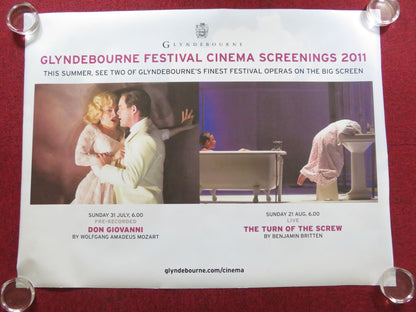 GLYNDEBOURNE FESTIVAL CINEMA SCREENINGS UK QUAD (30"x 40") ROLLED POSTER 2011