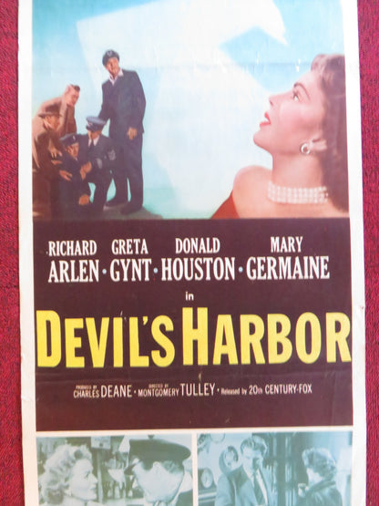 DEVIL'S HARBOR US INSERT (14"x 36") POSTER RICHARD ARLEN GRETA GYNT 1954