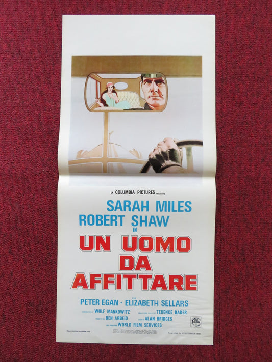 THE HIRELING ITALIAN LOCANDINA POSTER SARAH MILES ROBERT SHAW 1973