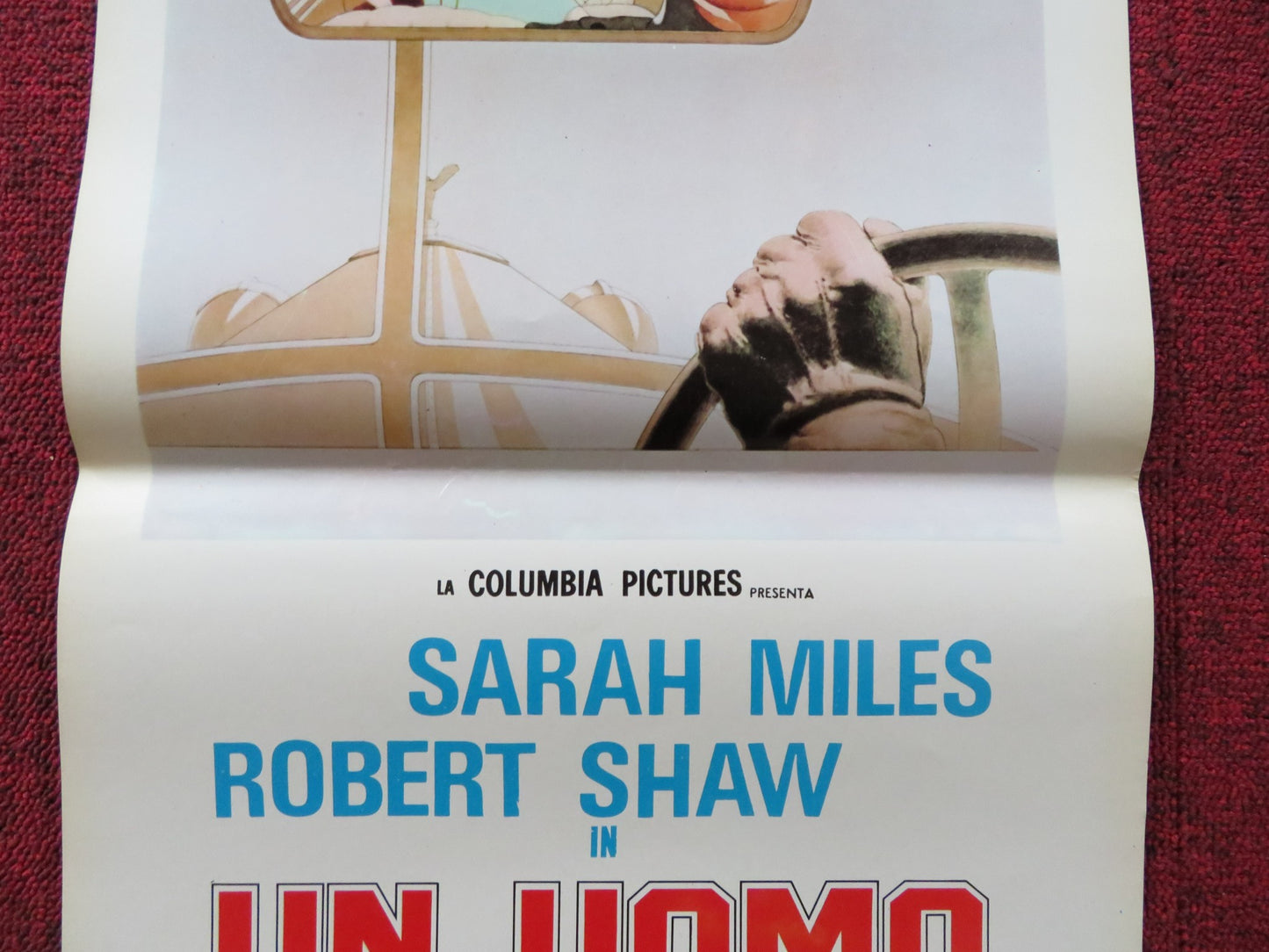 THE HIRELING ITALIAN LOCANDINA POSTER SARAH MILES ROBERT SHAW 1973