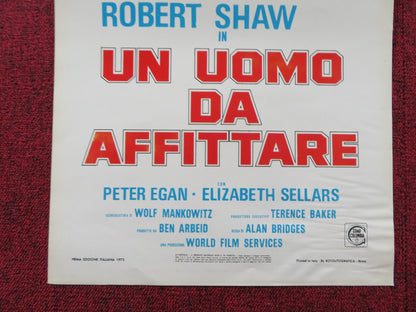 THE HIRELING ITALIAN LOCANDINA POSTER SARAH MILES ROBERT SHAW 1973