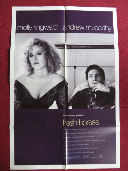 FRESH HORSES FOLDED US ONE SHEET POSTER MOLLY RINGWALD ANDREW MCCARTHY 1988