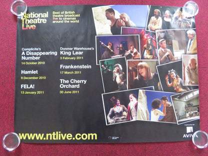 NATIONAL THEATRE LIVE 2010 2011 UK QUAD (30"x 40") ROLLED POSTER