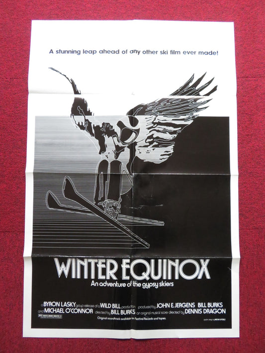 WINTER EQUINOX FOLDED US ONE SHEET POSTER JOHN CLENDENIN BOB SALERNO 1976