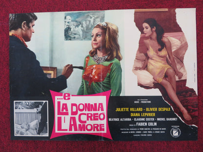 ET LA FEMME CREA L'AMOUR ITALIAN FOTOBUSTA POSTER JULIETTE VILLARD 1966