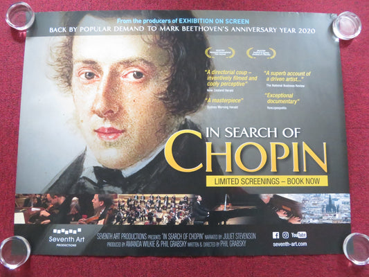 IN SEARCH OF CHOPIN UK QUAD (30"x 40") ROLLED POSTER JULIET STEVENSON 2014