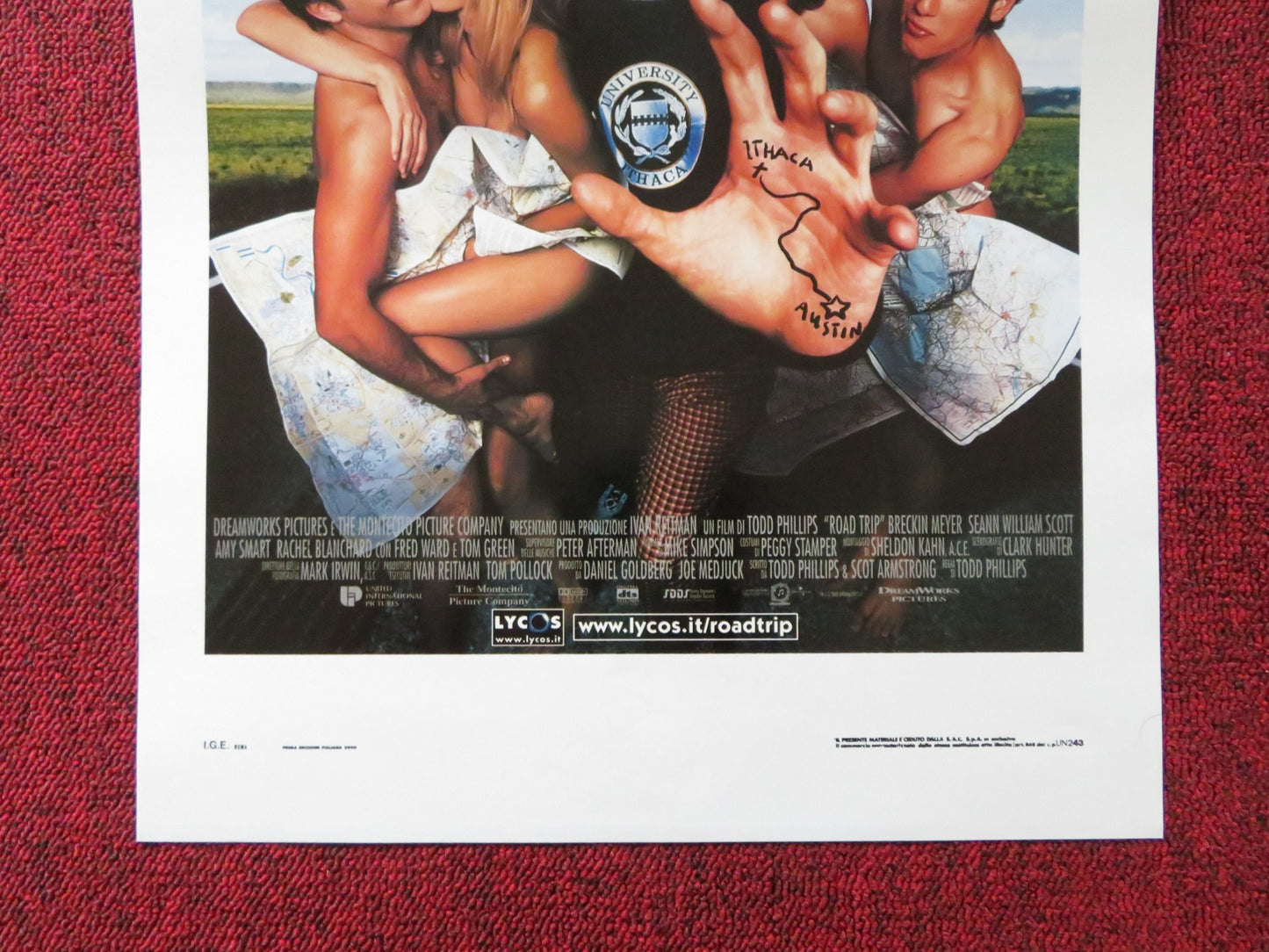 ROAD TRIP ITALIAN LOCANDINA POSTER BRECKIN MEYER SEANN WILLIAM SCOTT 2000