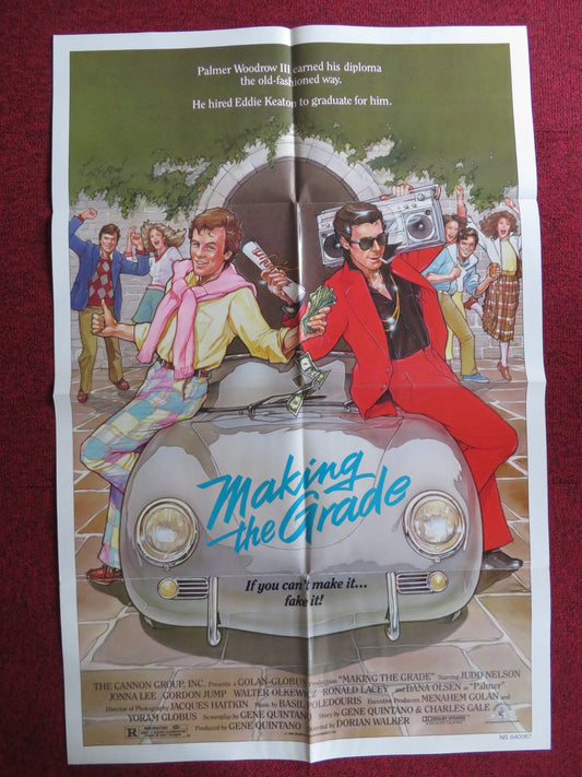 MAKING THE GRADE- CANNON FOLDED US ONE SHEET POSTER JUDD NELSON JONNA LEE 1984