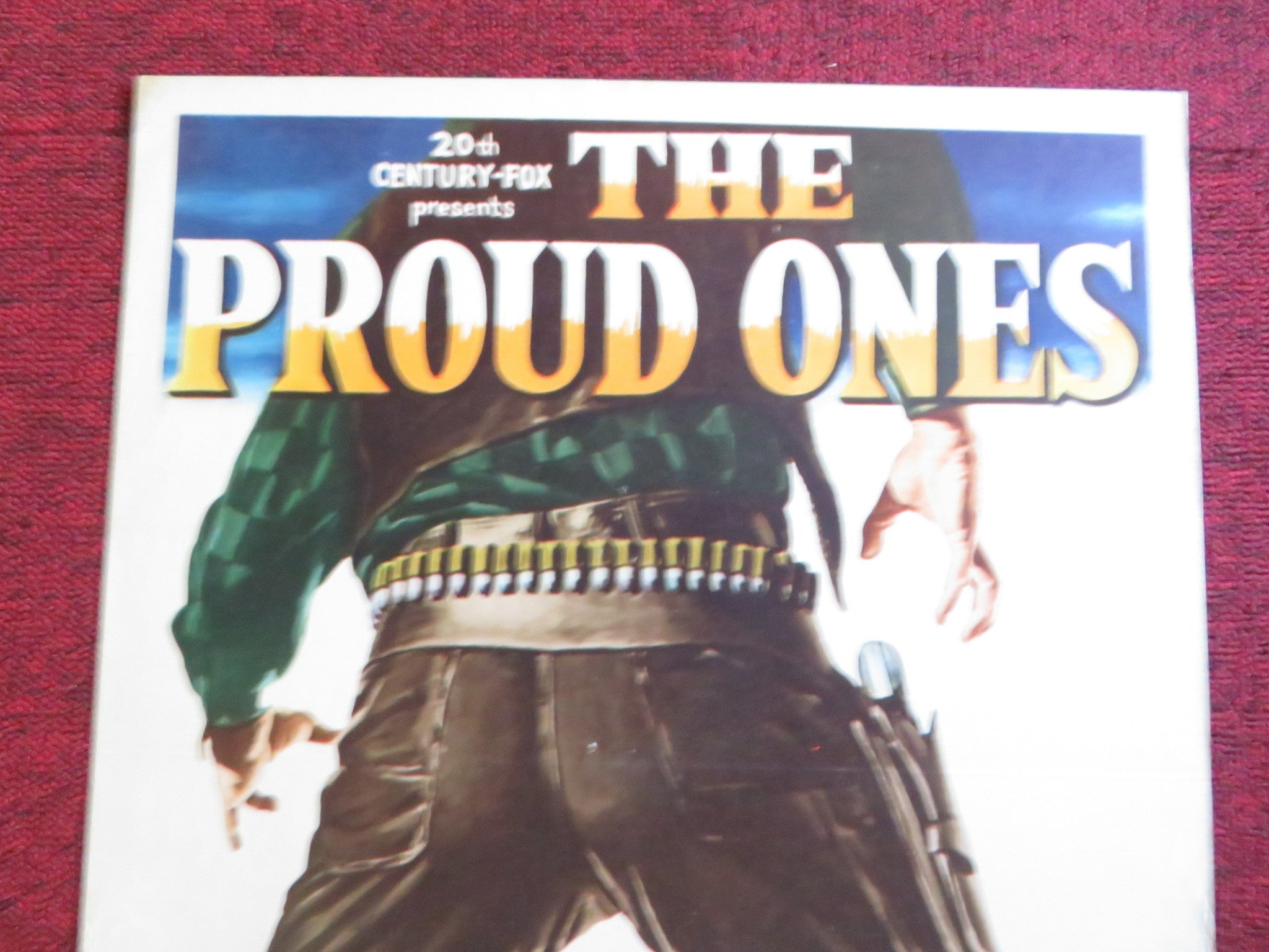 THE PROUD ONES (1956) Vintage high quality American Insert Poster #56/193 Virginia Mayo / Robert Ryan