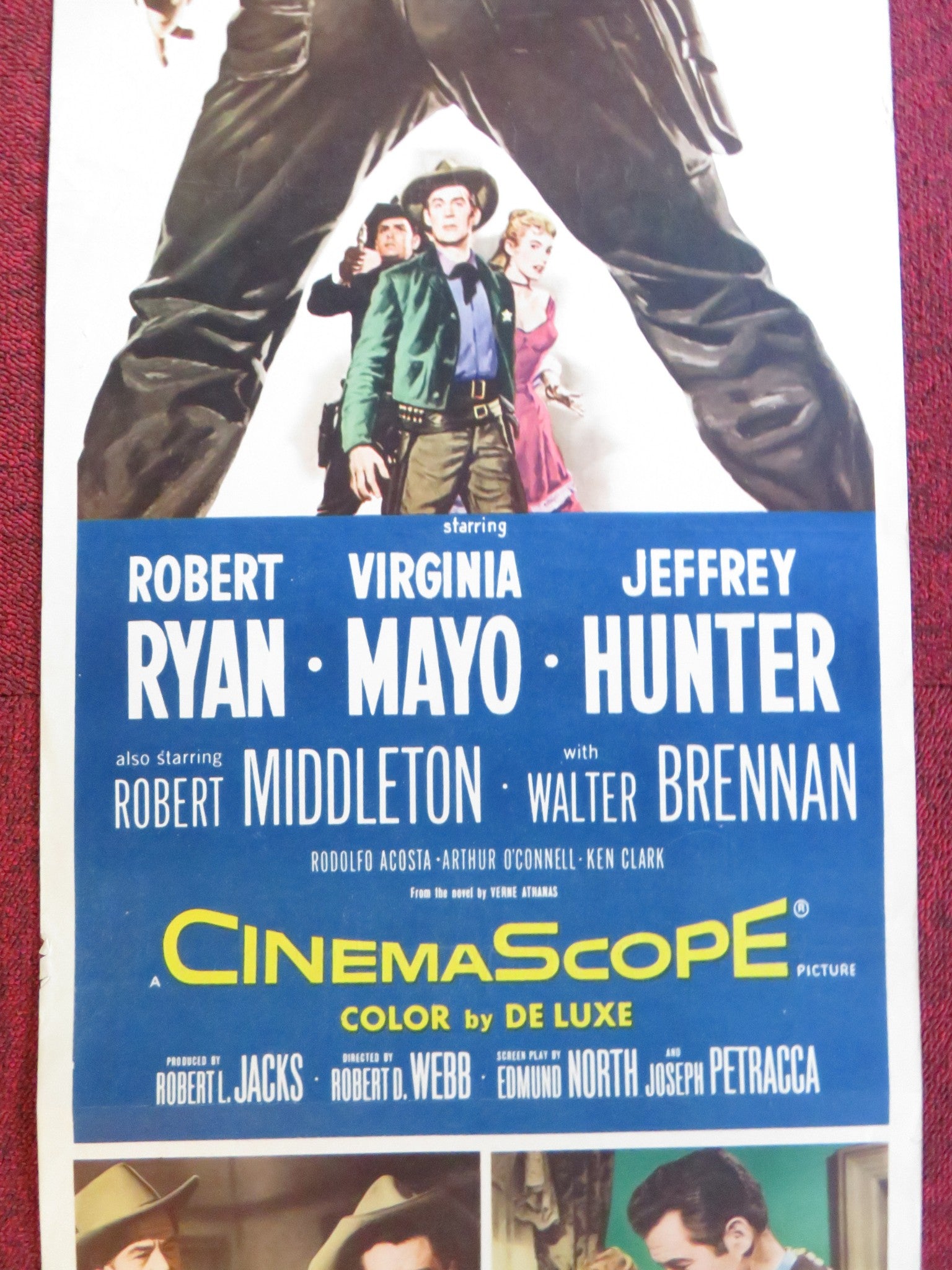 THE PROUD ONES (1956) Vintage high quality American Insert Poster #56/193 Virginia Mayo / Robert Ryan