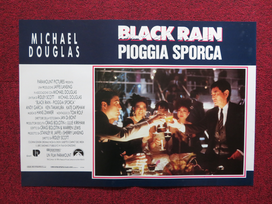 BLACK RAIN - A ITALIAN FOTOBUSTA POSTER MICHAEL DOUGLAS ANDY GARCIA 1989