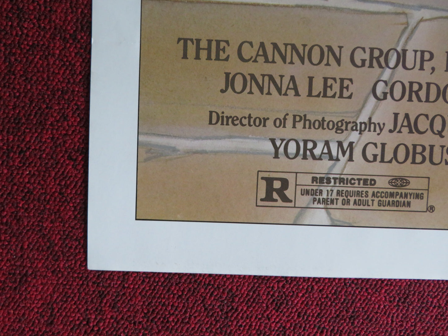 MAKING THE GRADE- CANNON FOLDED US ONE SHEET POSTER JUDD NELSON JONNA LEE 1984