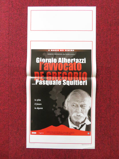 L'AVVOCATO DE GREGORIO ITALIAN LOCANDINA POSTER GIORGIO ALBERTAZZI 2003