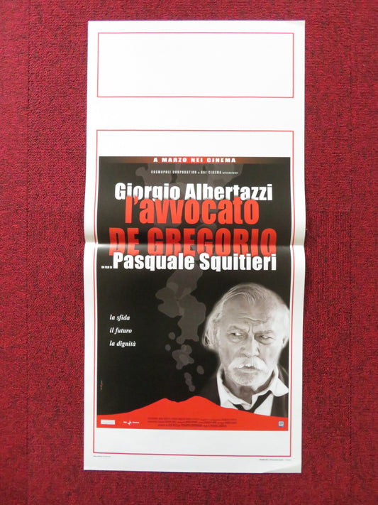 L'AVVOCATO DE GREGORIO ITALIAN LOCANDINA POSTER GIORGIO ALBERTAZZI 2003