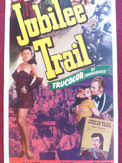 JUBILEE TRAIL US INSERT (14"x 36") POSTER VERA RALSTON JOAN LESLIE 1954