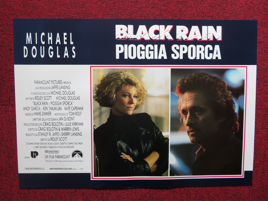 BLACK RAIN - D ITALIAN FOTOBUSTA POSTER MICHAEL DOUGLAS ANDY GARCIA 1989