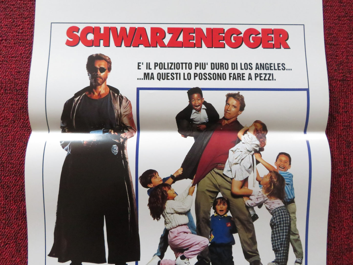 KINDERGARTEN COP ITALIAN LOCANDINA POSTER ARNOLD SCHWARZENEGGER 1991