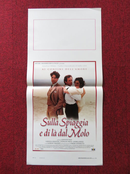 SULLA SPIAGGIA E DI LA DAL MOLO ITALIAN LOCANDINA POSTER ANDREA RENZI 2000