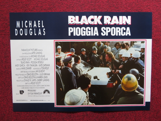 BLACK RAIN - F ITALIAN FOTOBUSTA POSTER MICHAEL DOUGLAS ANDY GARCIA 1989