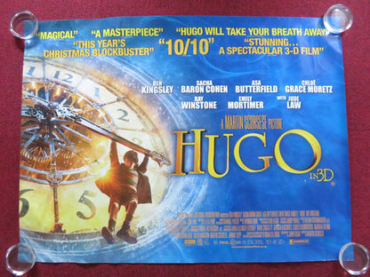 HUGO UK QUAD (30"x 40") ROLLED POSTER SCORSESE BEN KINGSLEY 2011