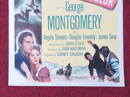 JACK MCCALL, DESPERADO US INSERT (14"x 36") POSTER GEORGE MONTGOMERY 1953