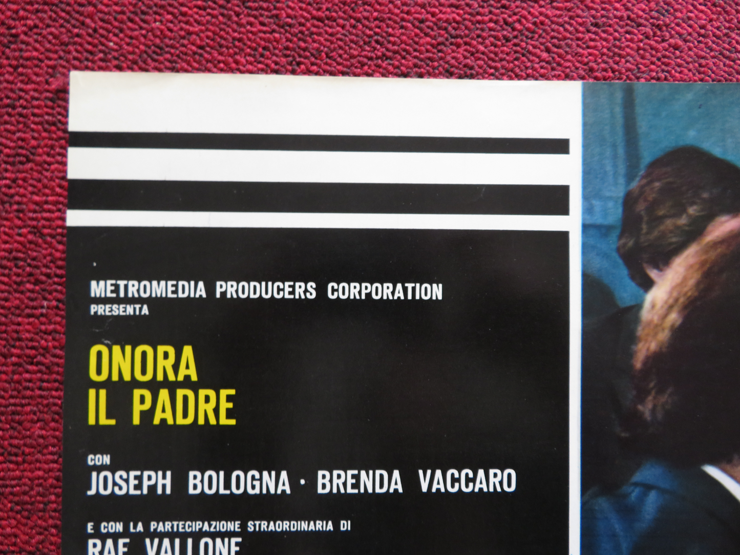 HONOR THY FATHER ITALIAN FOTOBUSTA POSTER JOSEPH BOLOGNA BRENDA VACCARDO 1973