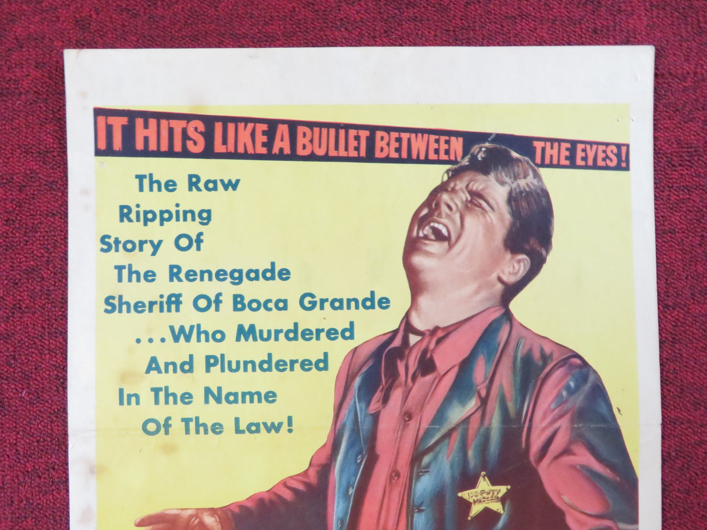 THE BROKEN STAR US INSERT (14"x 36") POSTER HOWARD DUFF LITA BARON 1956