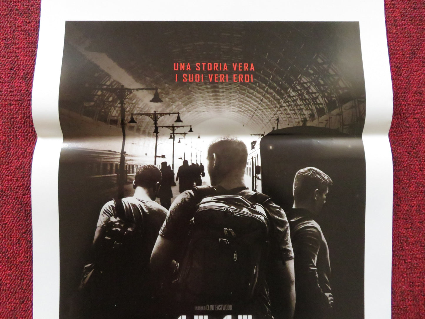 THE 15:17 TO PARIS ITALIAN LOCANDINA POSTER CLINT EASTWOOD RAY CORASANI 2018