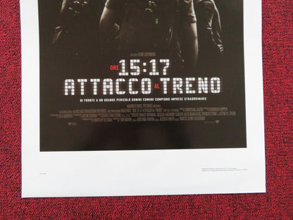 THE 15:17 TO PARIS ITALIAN LOCANDINA POSTER CLINT EASTWOOD RAY CORASANI 2018