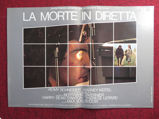 LA MORTE IN DIRETTA / DEATH WATCH ITALIAN FOTOBUSTA POSTER SCHNEIDER KEITEL 1980