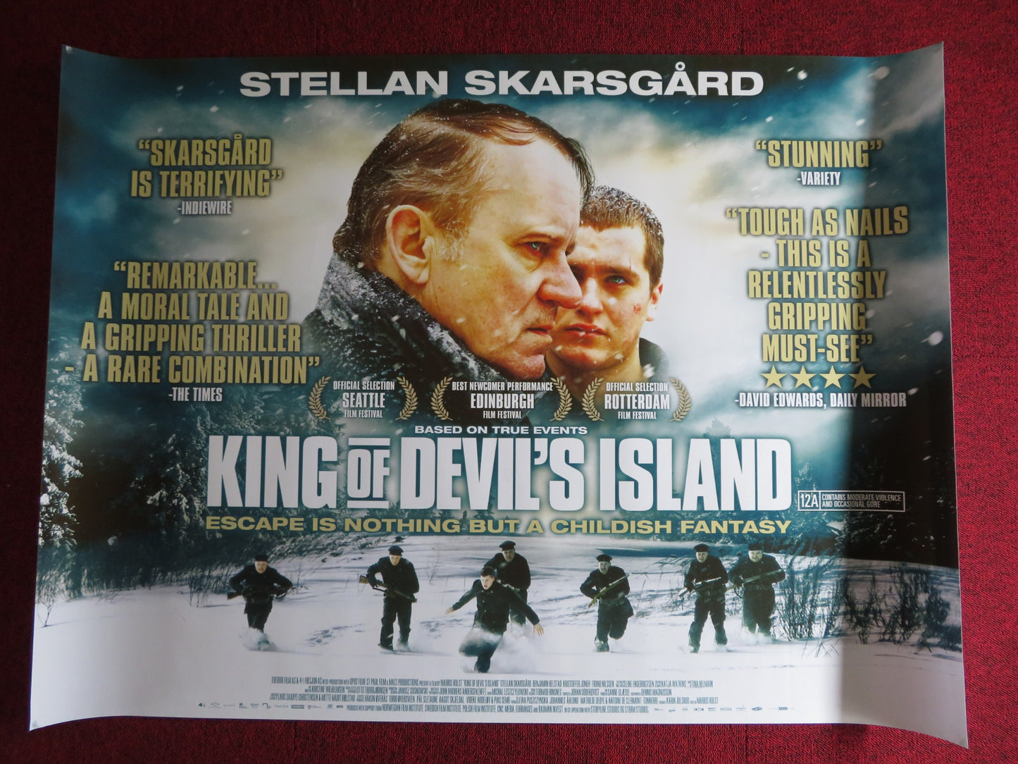 KING OF DEVIL'S ISLAND UK QUAD (30"x 40") ROLLED POSTER BENJAMIN HELSTAD 2010