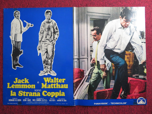 THE ODD COUPLE - A ITALIAN FOTOBUSTA POSTER JACK LEMMON WALTER MATTHAU 1968