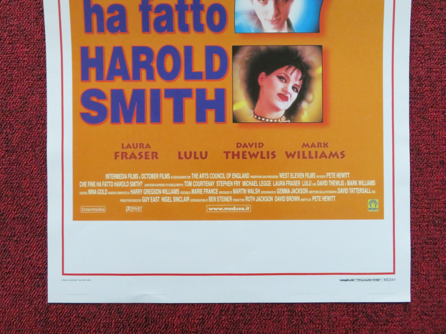 WHATEVER HAPPENED TO HARROLD SMITH ITALIAN LOCANDINA POSTER TOM COURTENAY 1999