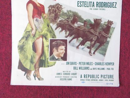 CALIFORNIA PASSAGE US INSERT (14"x 36") POSTER FORREST TUCKER ADELE MARA 1950