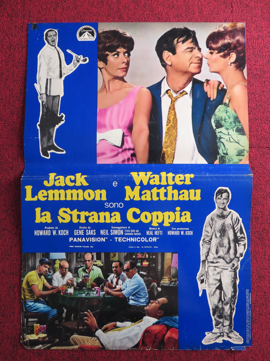 THE ODD COUPLE - B ITALIAN FOTOBUSTA POSTER JACK LEMMON WALTER MATTHAU 1968